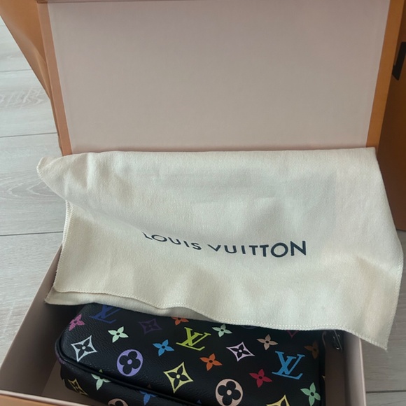 COPY - LIMITED Louis Vuitton x Takashi Murakami Pochette Accessoires Black Mult… - Picture 11 of 15